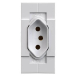 Kit 5 Tomadas Trilho 2P+T 20A Din Mectronic